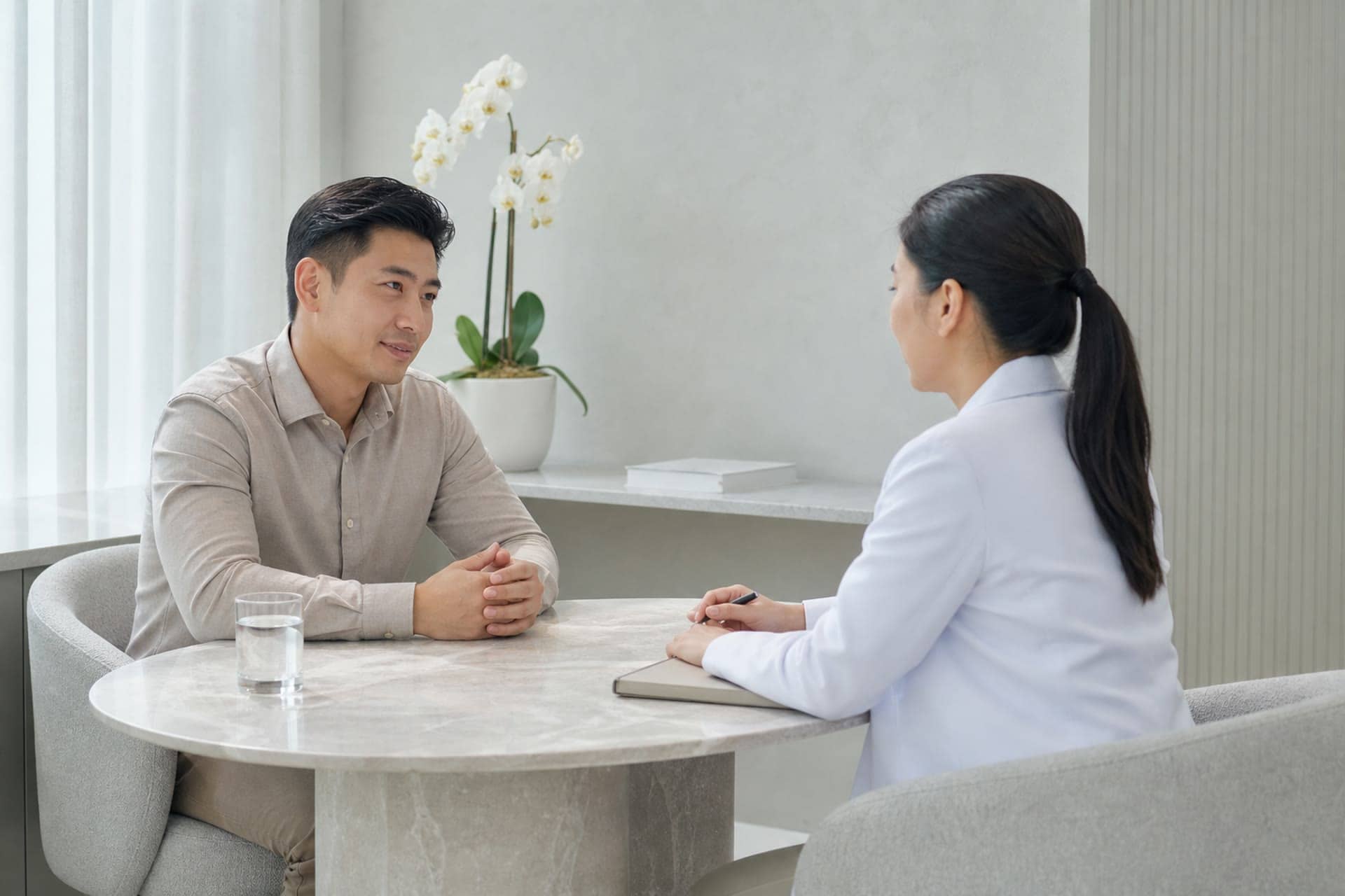 Doctor-led consultation for specialised treatment enquiry