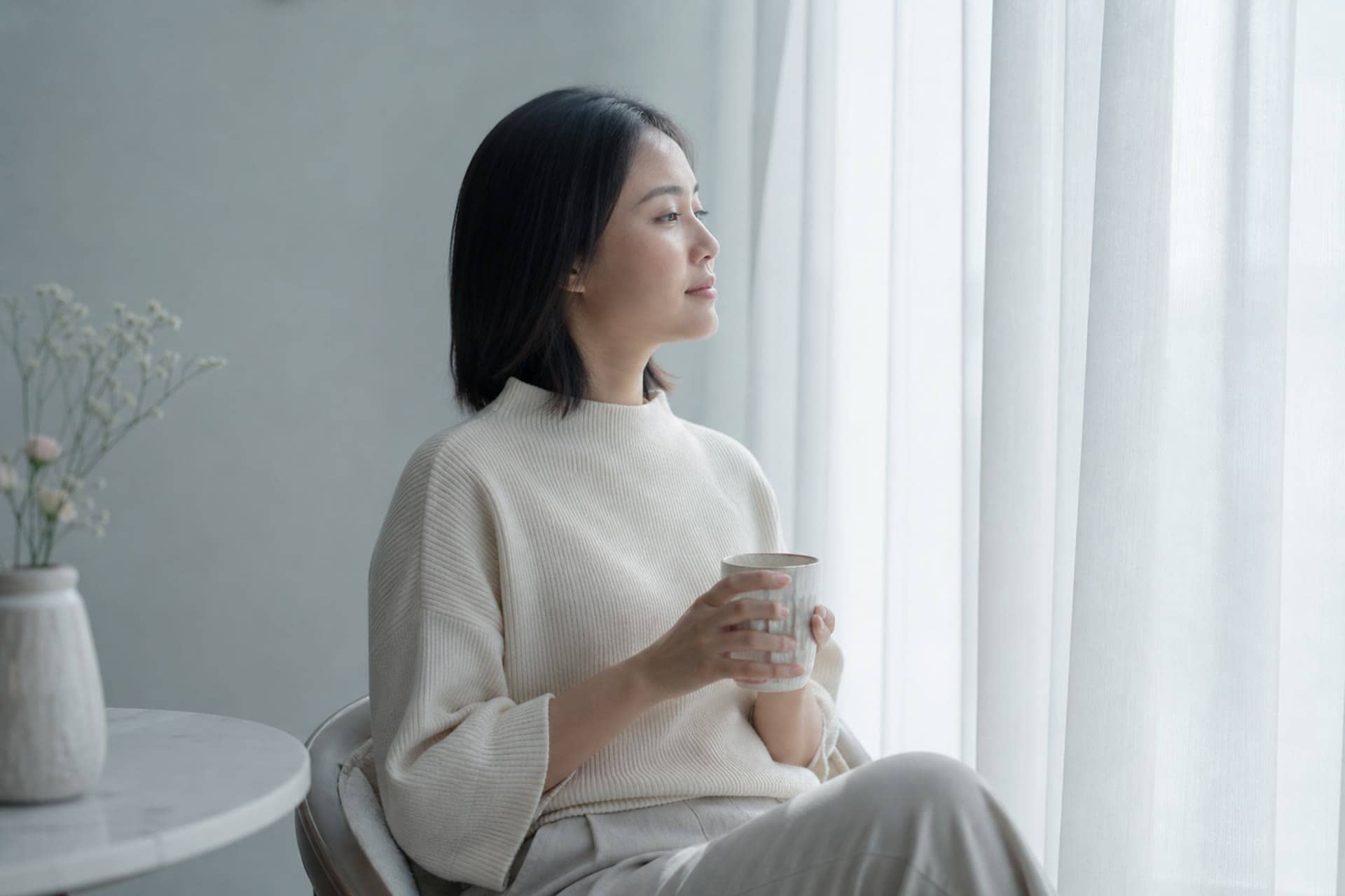 Calm wellness support consultation setting