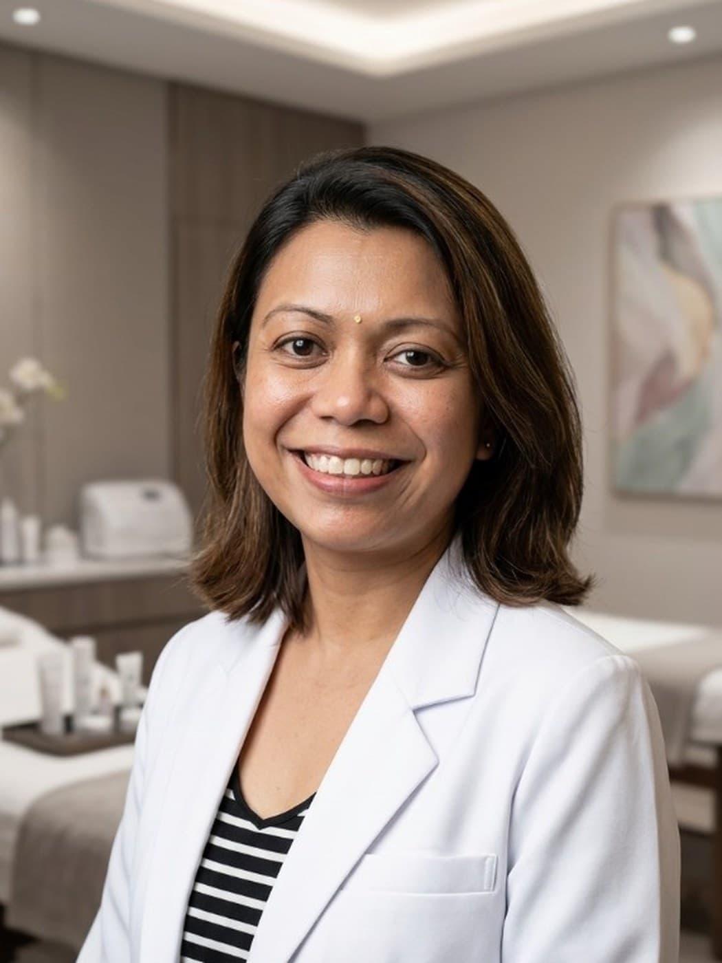 Dr. Gauri, doctor-led aesthetic and wellness physician, in her Petaling Jaya clinic