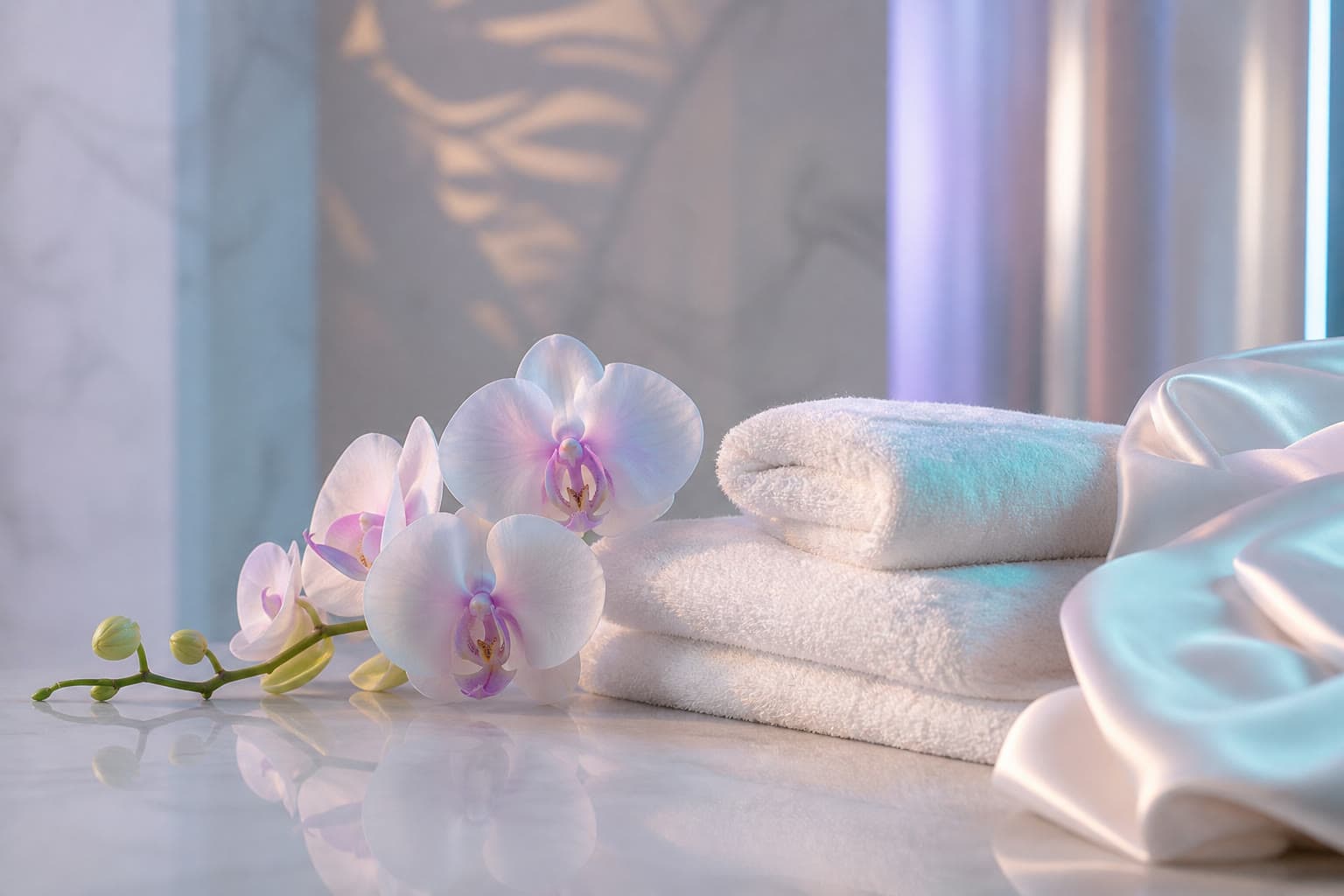 Discreet editorial still life representing private women's aesthetic wellness
